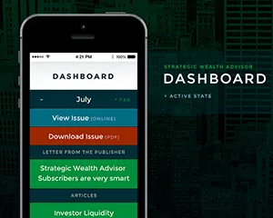 Strategic Wealth Advisor Responsive Web Design Dashboard Active State