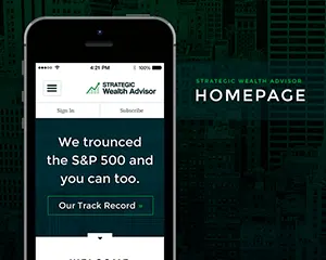 Strategic Wealth Advisor Responsive Web Design Homepage