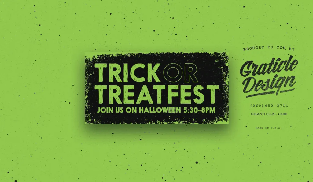 Halloween Banner Design Valley Christian Fellowship (print), designed by Graticle