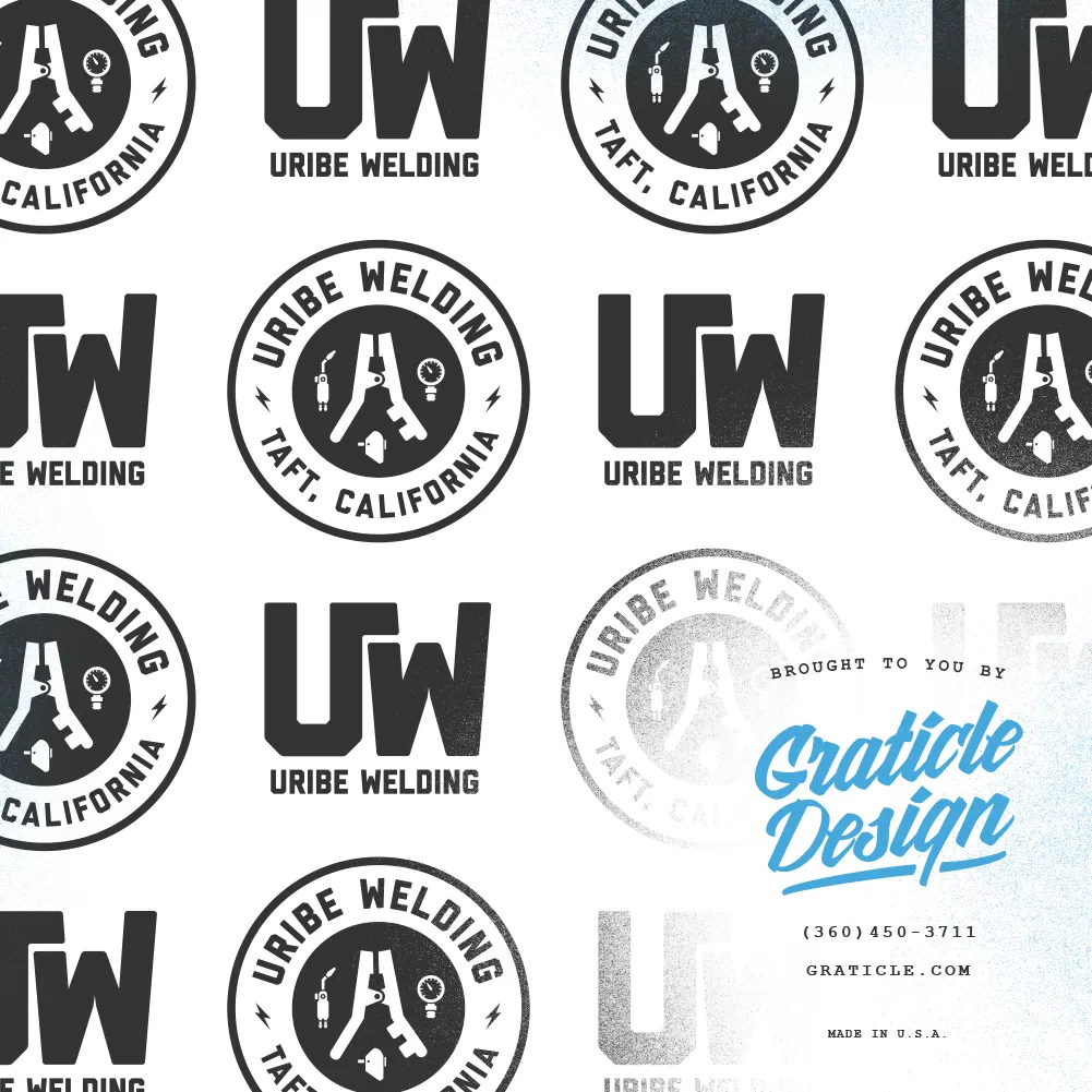 Uribe Welding (logo), designed by Graticle