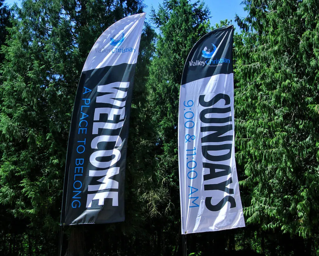 Valley Christian Fellowship Flag Design Printing (print), designed by Graticle
