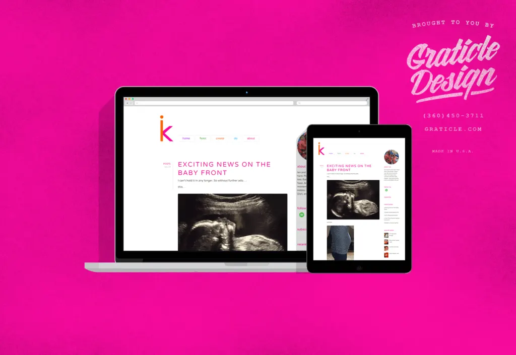 iKlugg website, designed by Graticle