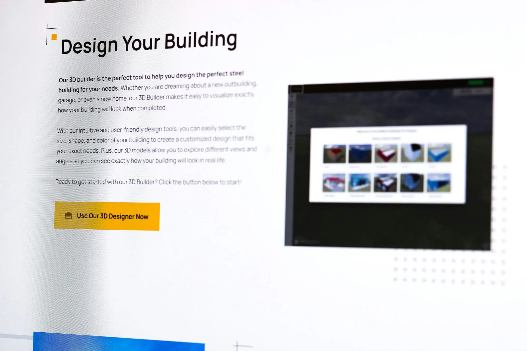 Building designer website
