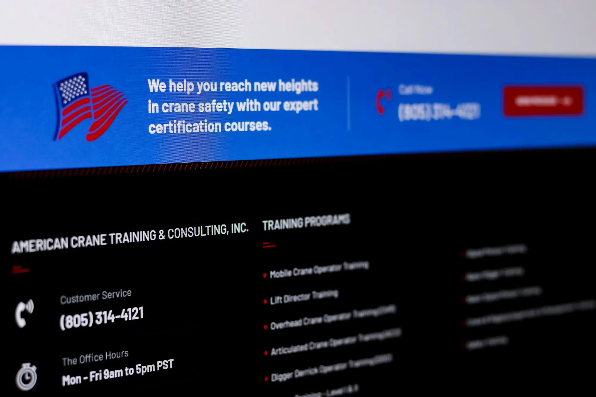 Crane training web developer