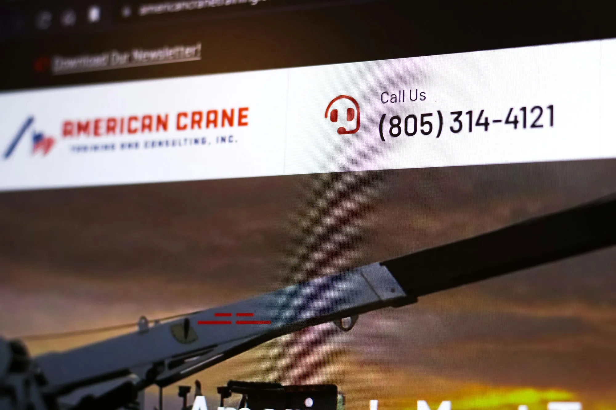 Crane training website designer