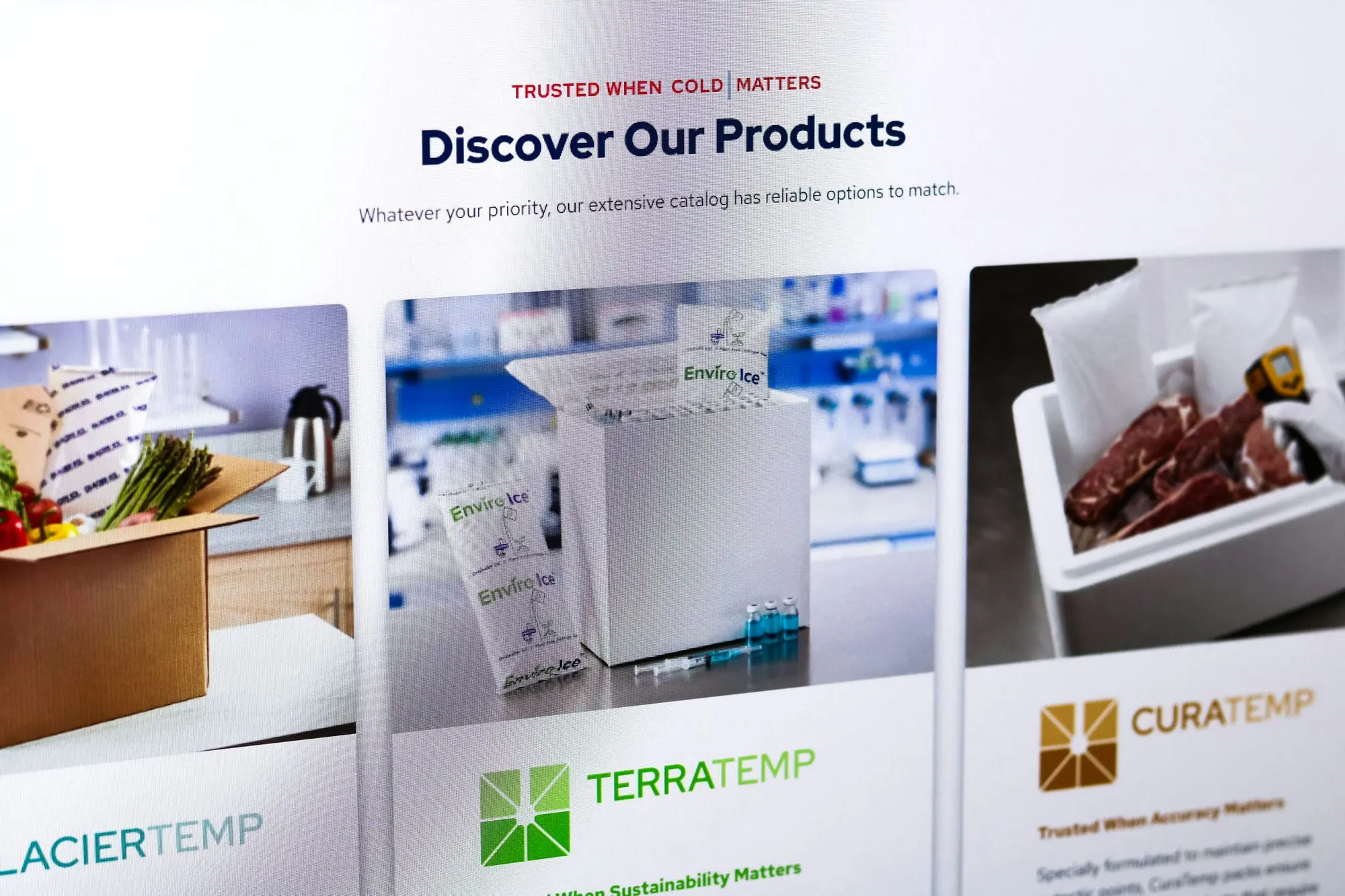 Discover section website