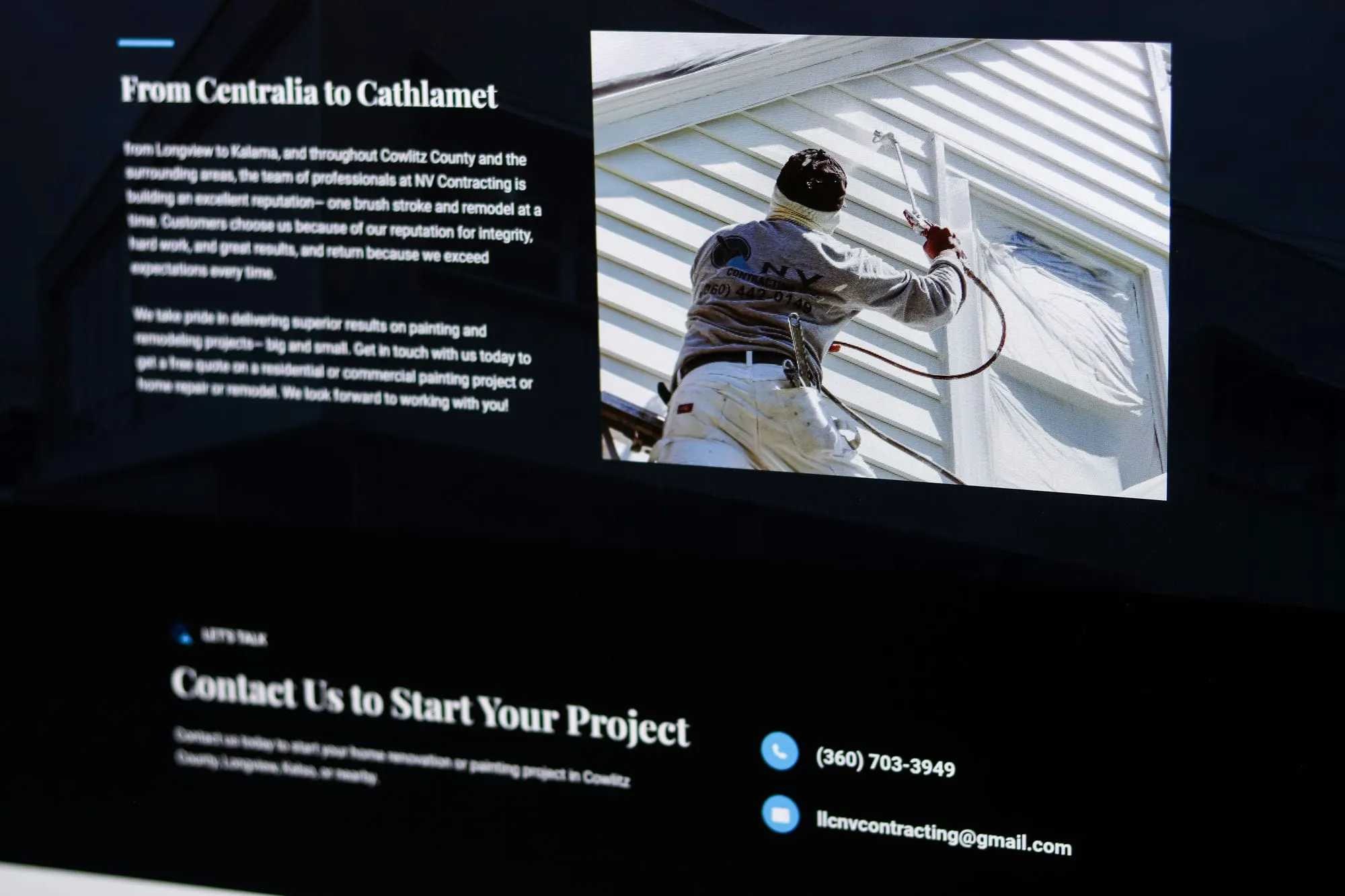Remodeling company web designer