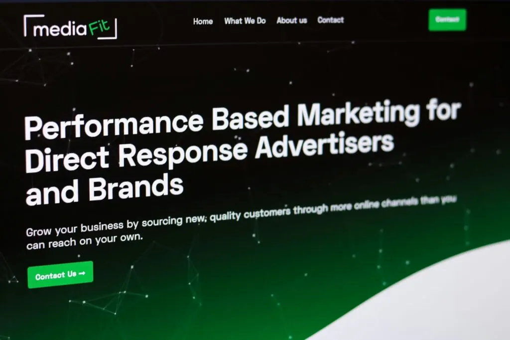 Media Fit website, designed by Graticle