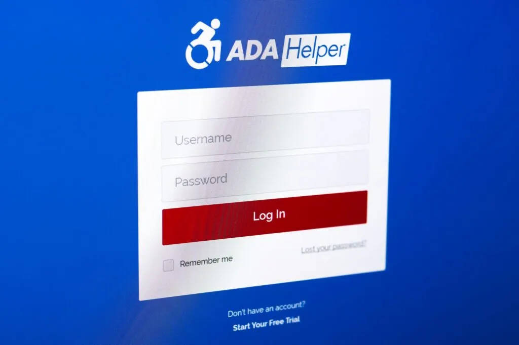 ADA Helper website, designed by Graticle