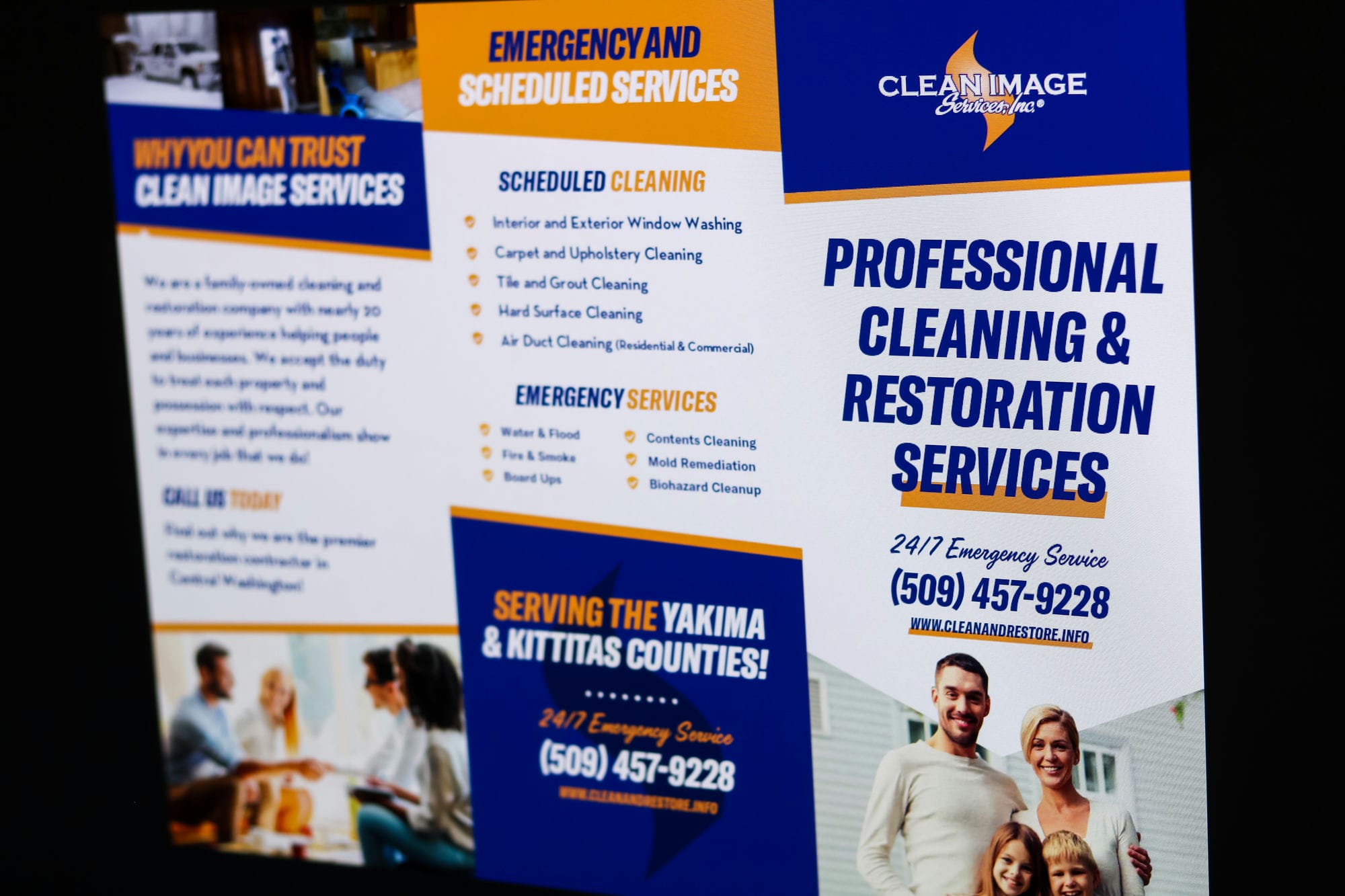 Brochure Design & Printing Clean Image Services in Ellensburg, WA