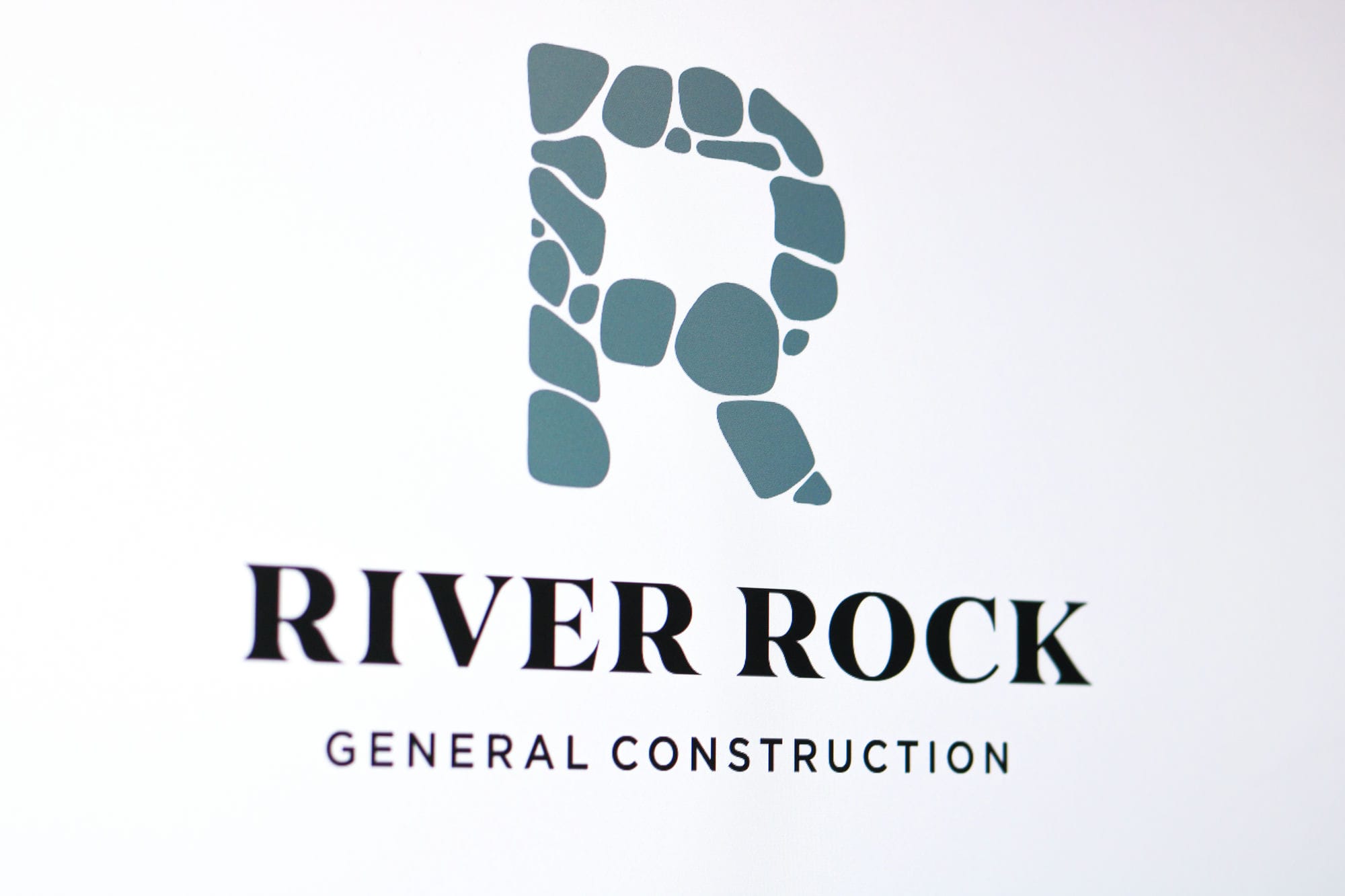 River Rock - Construction Logo Design - Beaverton, Oregon