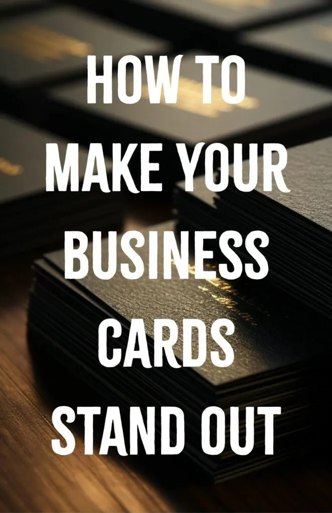 How to Make Your Business Cards Stand Out