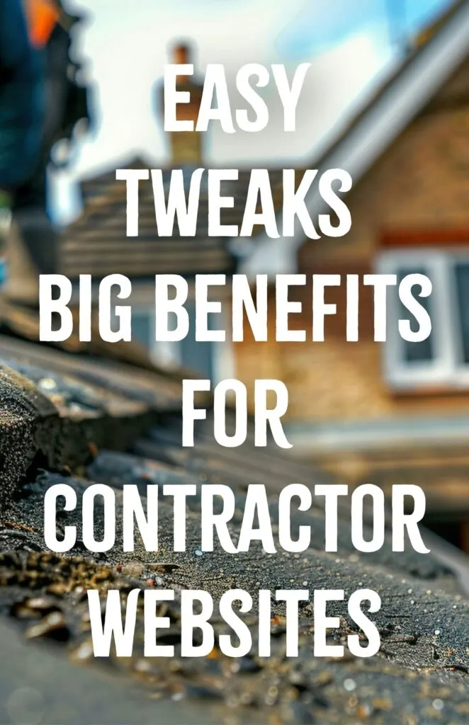 Easy Tweaks Big Benefits for Contractor Websites