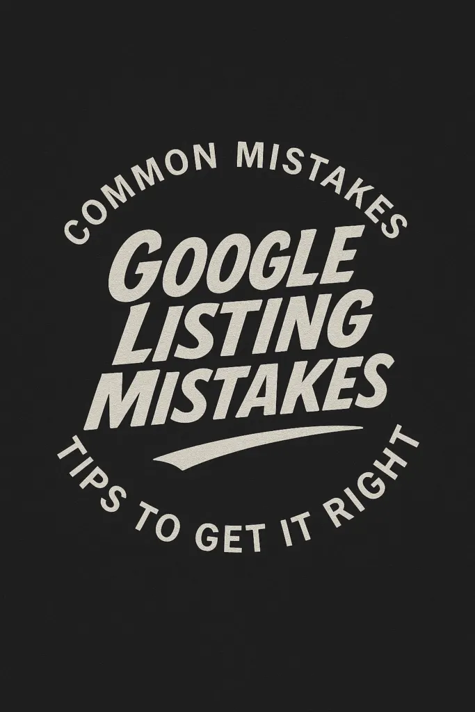 Common Mistakes Businesses Make with Their Google Listings