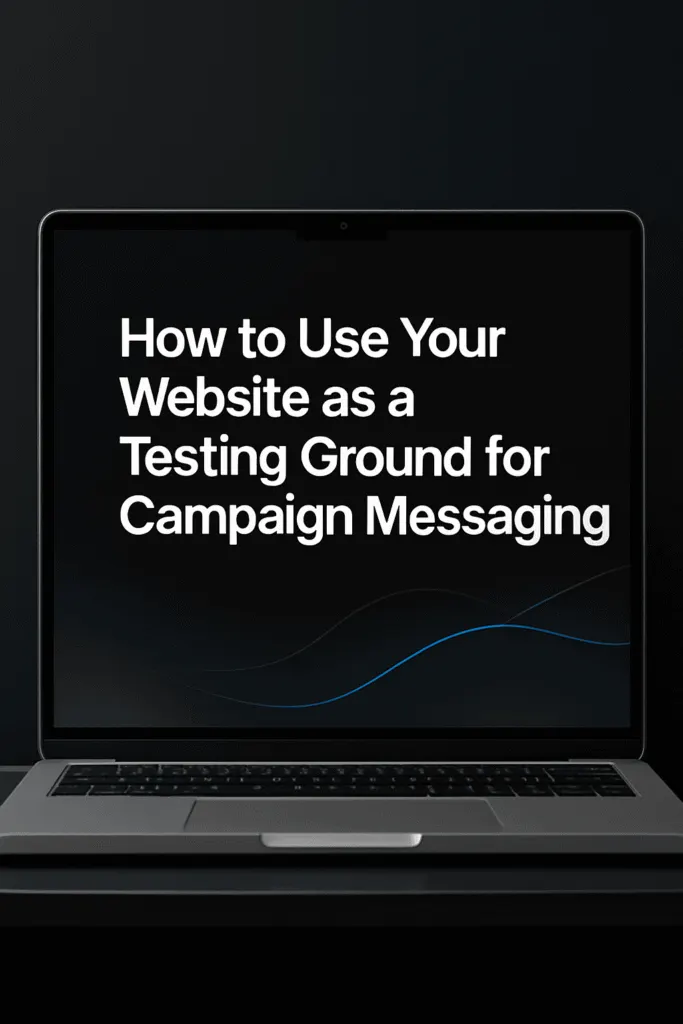 How to Use Your Website as a Testing Ground for Campaign Messaging