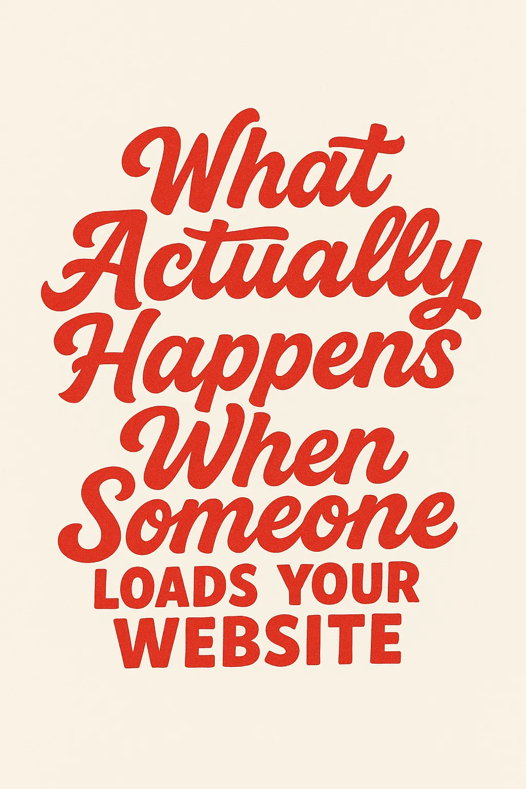 Title What Actually Happens When Someone Loads Your Website