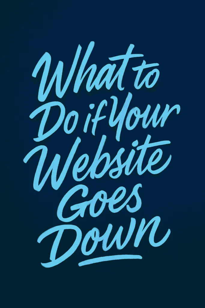 What to Do If Your Website Goes Down