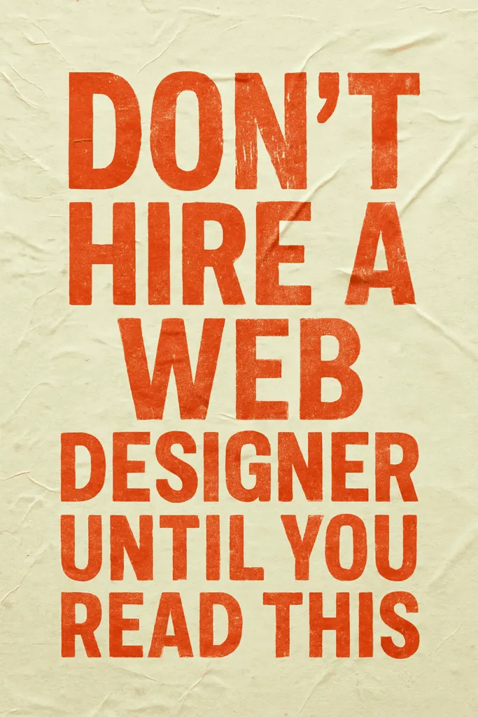 Dont Hire a Web Designer Until You Read This