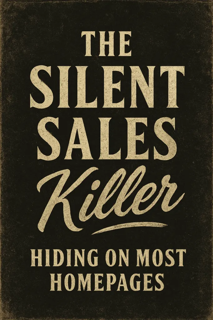 The Silent Sales Killer Hiding on Most Homepages