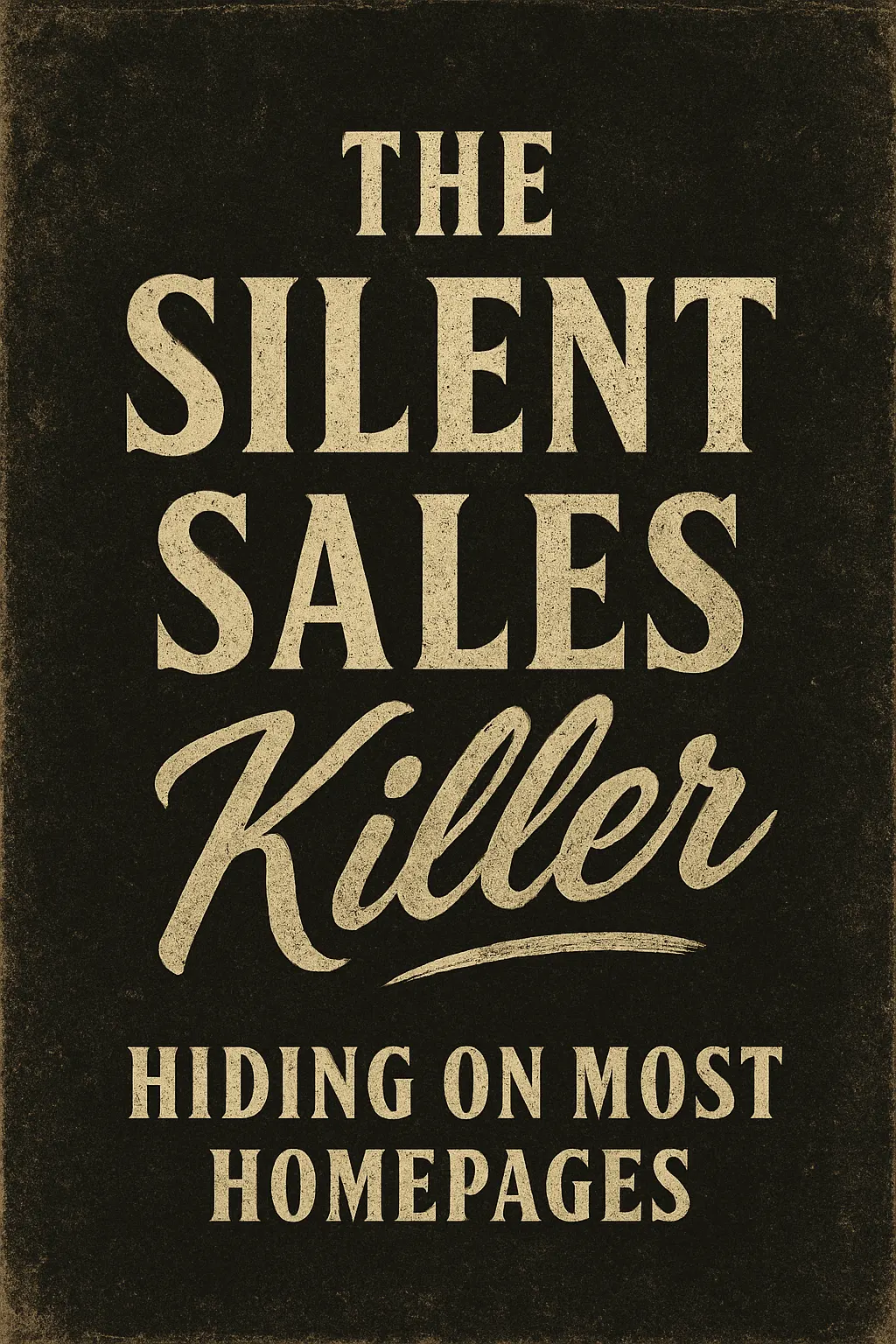 The Silent Sales Killer Hiding on Most Homepages