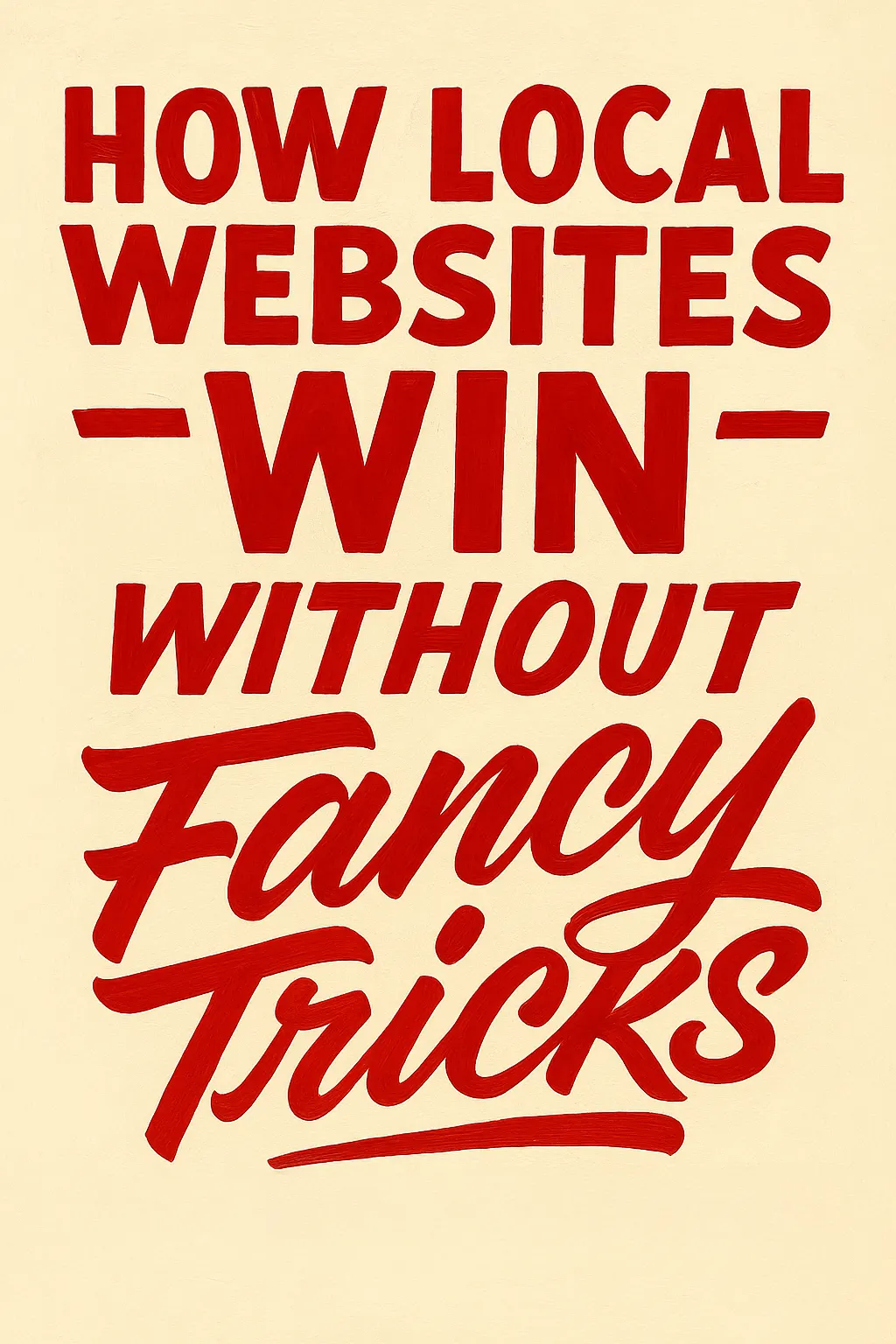 How Local Websites Win Without Fancy Tricks
