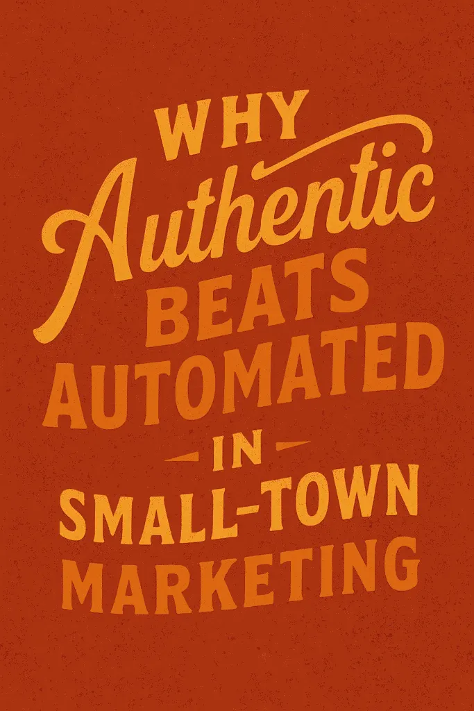 Why Authentic Beats Automated in Small Town Marketing