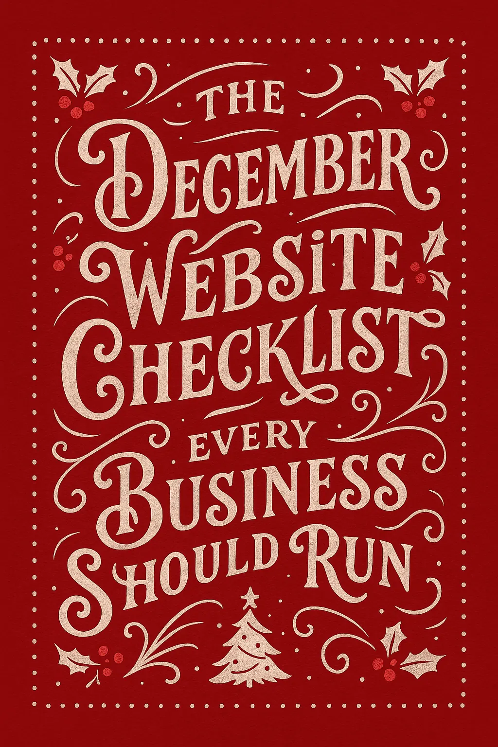 The December Website Checklist Every Business Should Run